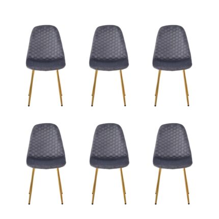 Lot de chaises Scandinave ALVEOLE Gold