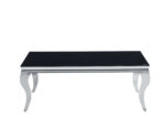 Table basse BAROQUE Chrome  120x60x45 cm