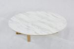TABLE BASSE GAMMA GOLD PIERRE MARBRE 120 x 60 x 45 CM