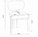 CHAISE  BAGUETTE  CHAISE  BAGUETTES  PIED EFFET NOYER SERGE CHENILLE LIGHT GRIS