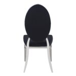 Lot de chaises MEDAILLON capitonnées  chrome et velours