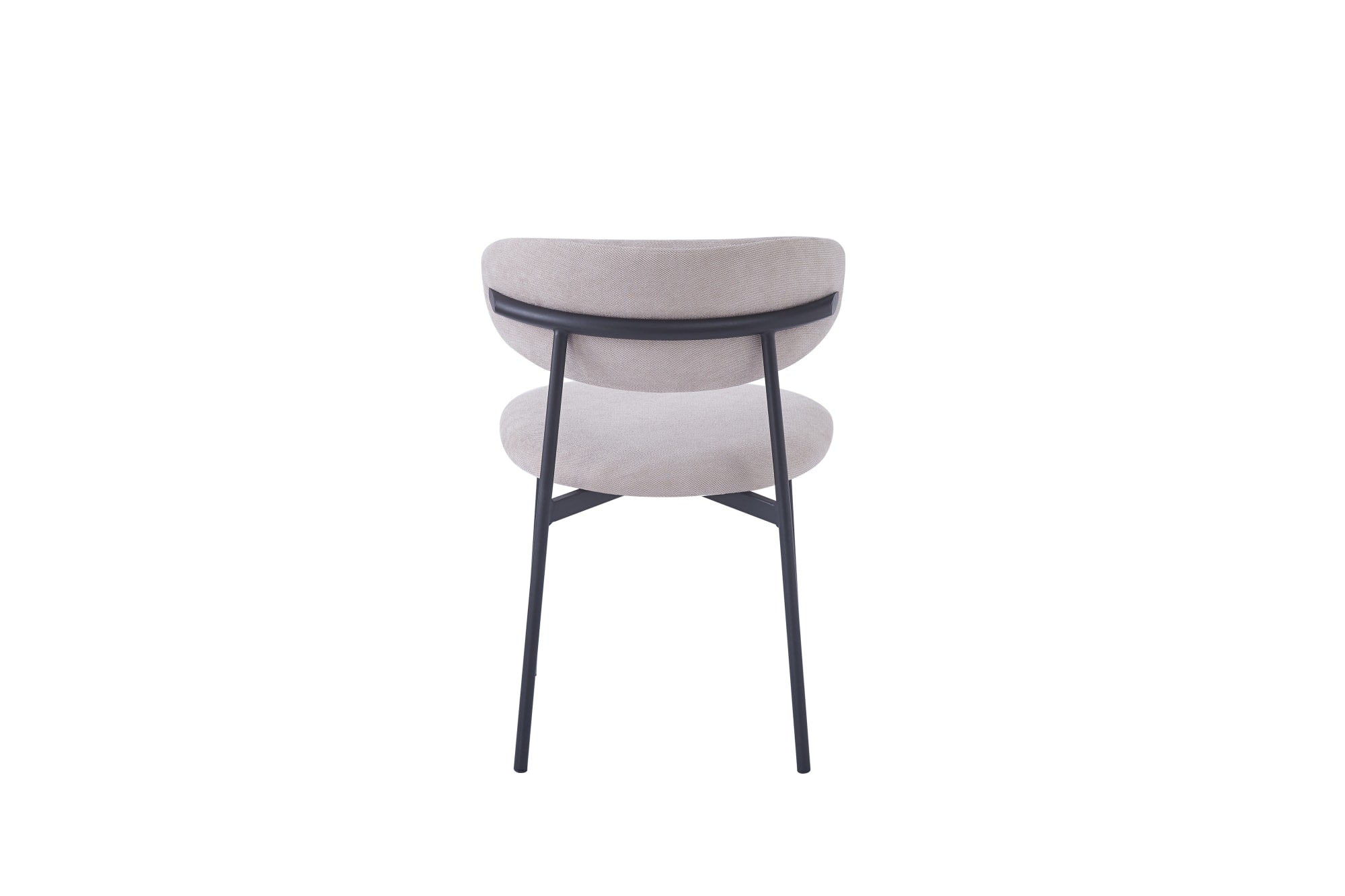 Chaise LULU PIEDS METAL NOIR SERGE - Vue d'ensemble dans un intérieur