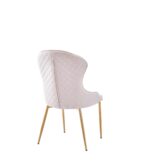 CHAISE HILTON GOLD VELOURS BEIGE