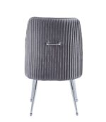 CHAISE LUXURY CHROME VELOURS ANTHRACITE