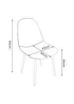 CHAISE SCANDINAVE VELOURS VERT SAPIN PIED METAL NOIR