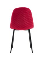 Lot de 4 chaises Scandinave ALVEOLE Métal noir