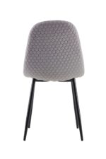 Lot de 4 chaises Scandinave ALVEOLE Métal noir