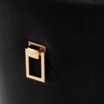 Lot de 2 chaises POIGNEE Clouté en velours pied Gold