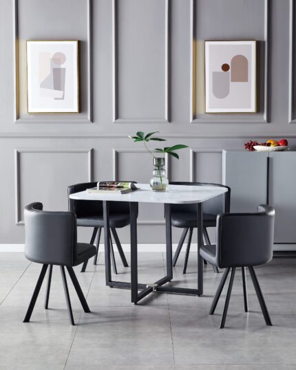 Ensemble Table et 4 Chaises VENDOME - Modernité et élégance