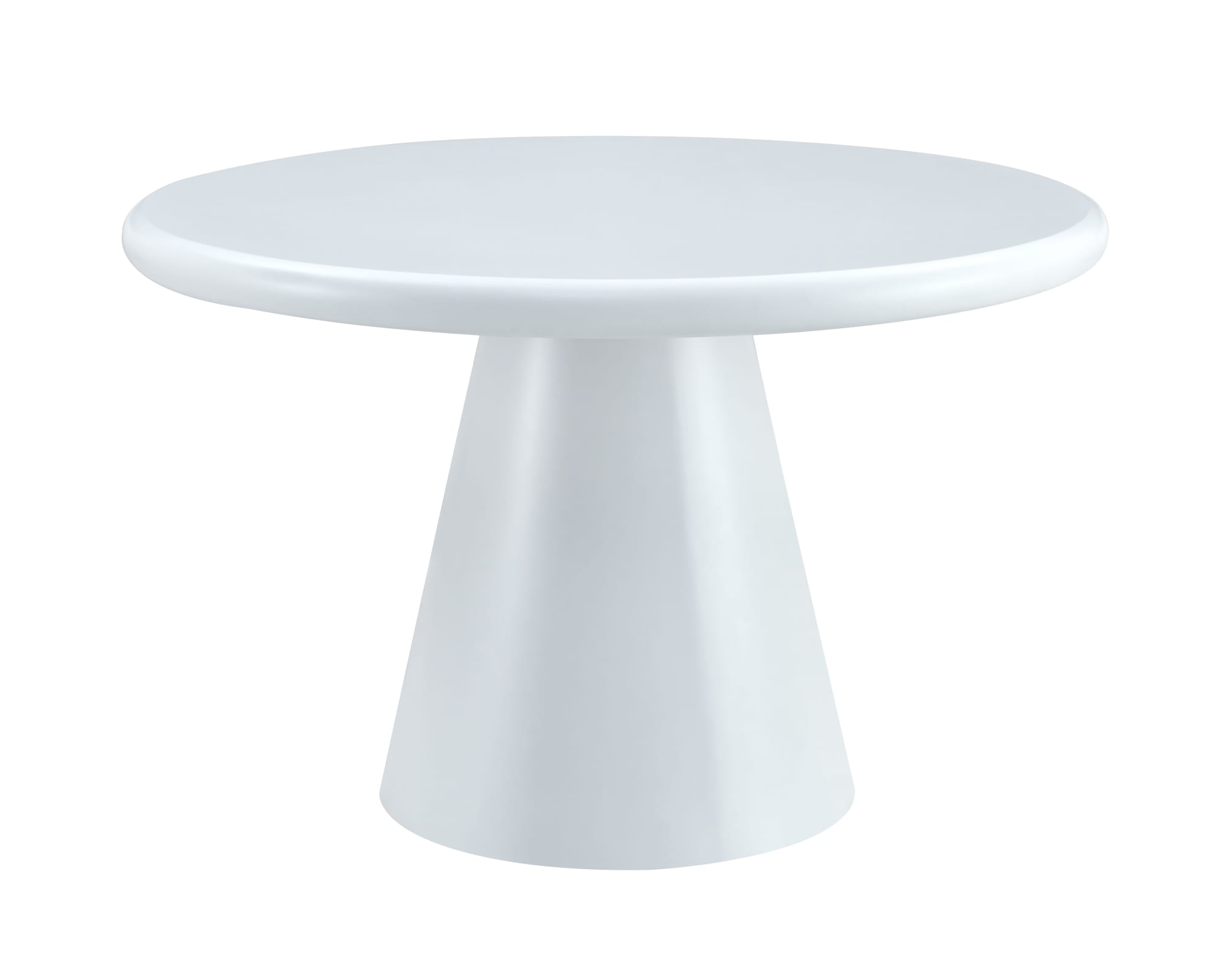 Table À Manger Ronde Blanche Bois Style Moderne