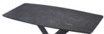TABLE REPAS CERAMIK NOIR 180X90X75cm