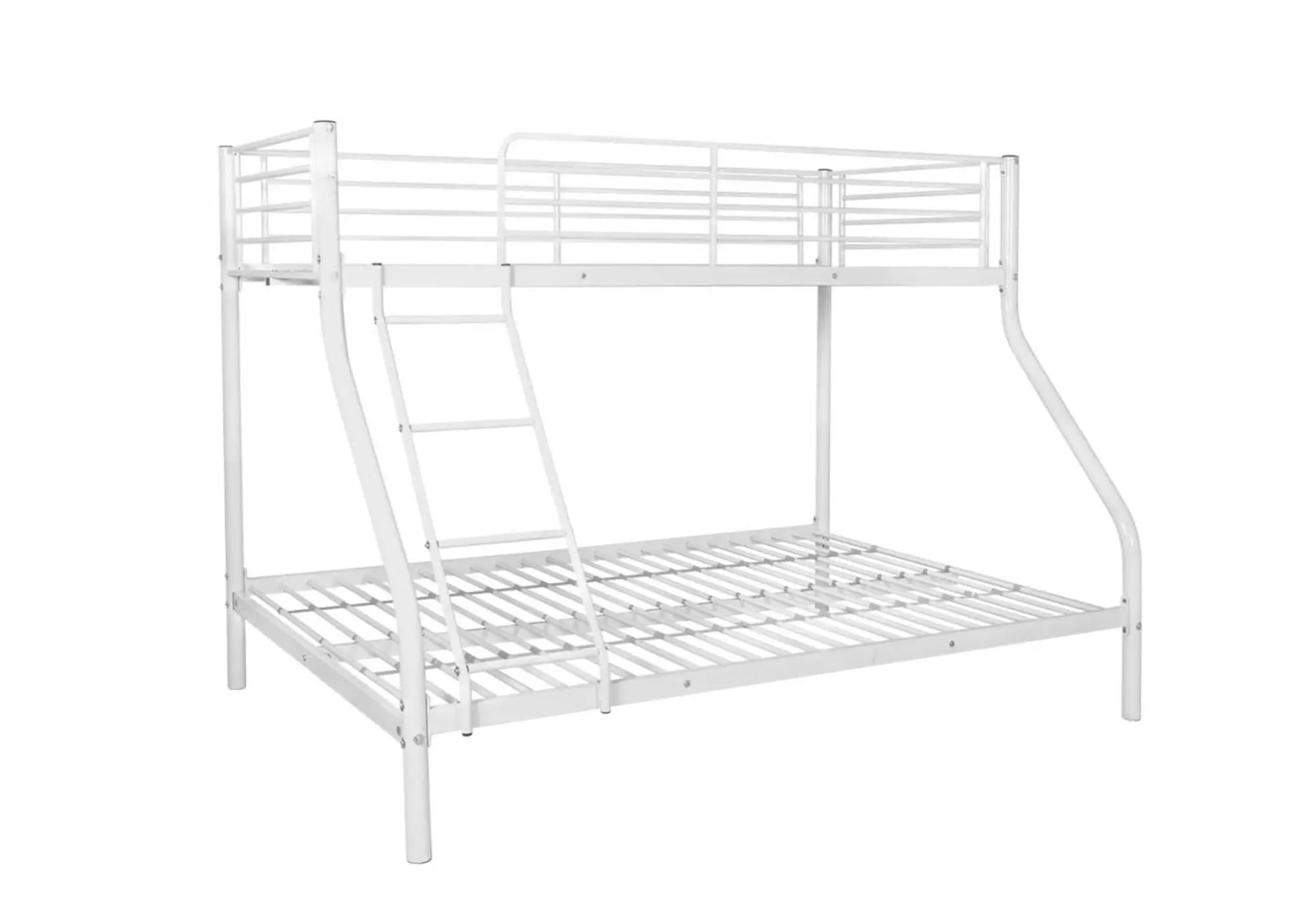 Lits Superposés Blanc Métal Pieds Modernes Epurés