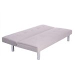 BANQUETTE CONVERTIBLE CLIC CLAC CHROME GRIS
