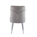 CHAISE ZIP CHROME VELOURS MOKA