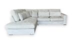 CANAPE MARBELLA ANGLE GAUCHE TISSUS LIGHT GRIS 315X230cm