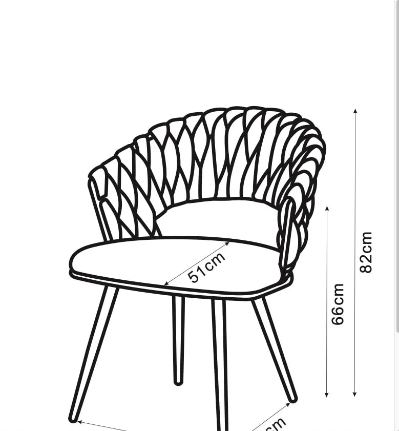 Chaise Velours Anthracite - Vue de dos