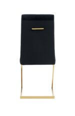CHAISE COCOMAT MATELASSEE GOLD VELOURS NOIR