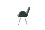 CHAISE AVEC ACCOUDOIR MIMI CHROME VERT SAPIN