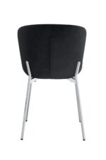 CHAISE HAILEY PIED CHROME ASSISE NOIR