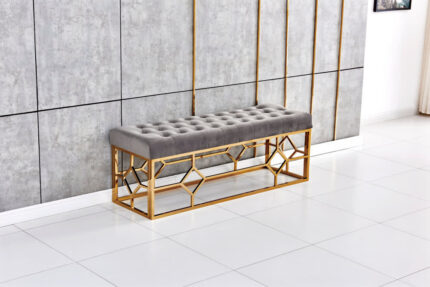 Banquette XXL VERTIGO Gold en velours