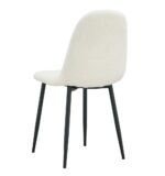 CHAISE SCANDINAVE PIED NOIR MOLLETONNE DOUDOU