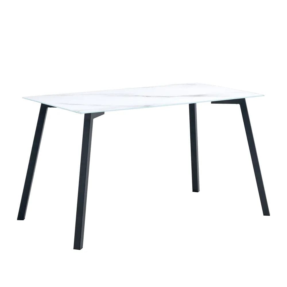 Msh5 Ff18183619917e5c104d374922df71b8 Tux9fn Table à manger MIRAGE en verre marbre blanc