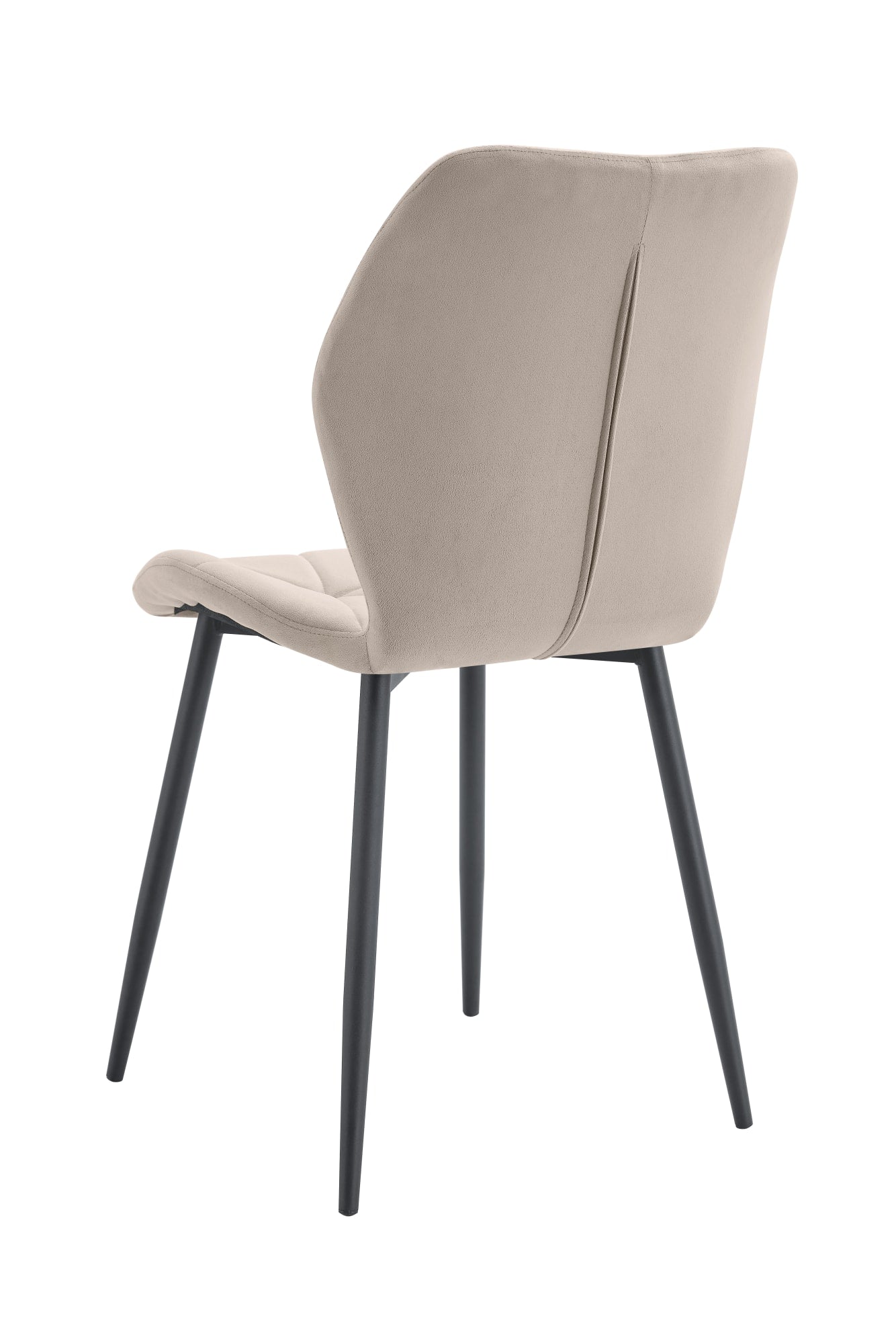 Chaise Coquillage Velours Taupe - Détail du velours