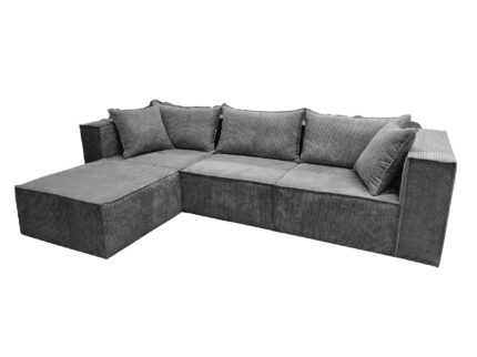 CANAPE MODULO 3+1 COTELE GRIS ANGLE UNIVERSEL 305x192cm