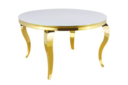 Table à manger ronde BAROQUE gold  130x75 cm