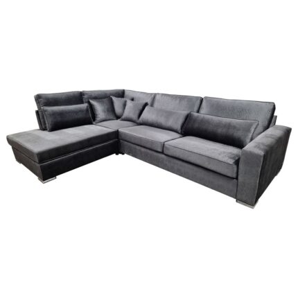 CANAPE BRISTOL ANGLE GAUCHE MARA ANTHRACITE 316x230cm