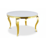 Table à manger ronde BAROQUE gold  130x75 cm