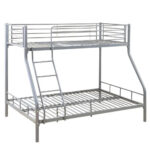 Lit Superposé Costo Métal Gris 3 Places 90x190 140x190 cm