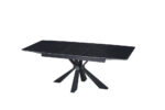 Table Extensible Bianca Métal Noir Céramique Noir