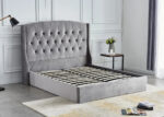 Lit Coffre Sultan Velours Sommier Intégré 180x200 cm