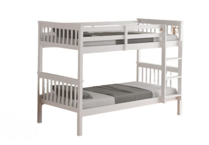 Lit Superposé Batna Bois Blanc 90x190 cm