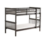 Lit Superposé Batna Bois Gris 90x190 cm