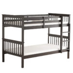 Lit Superposé Batna Bois Gris 90x190 cm