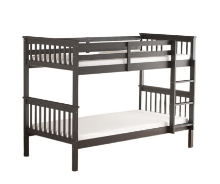 Lit Superposé Batna Bois Gris 90x190 cm