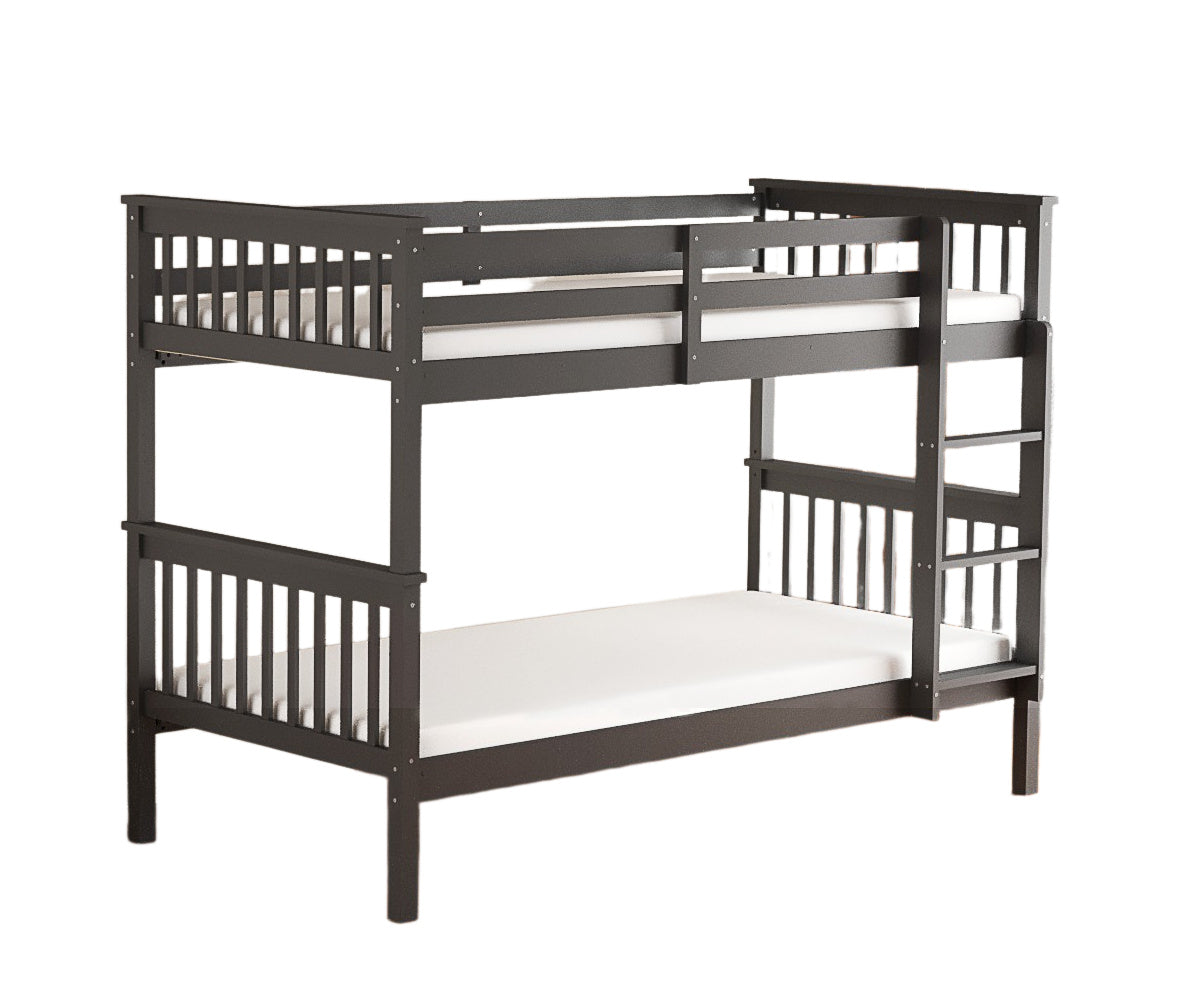 0 4218.jpg Lit Superposé Batna Bois Gris 90x190 cm