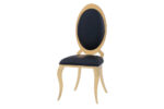 Lot de 4 chaises ANGEL baroque Gold simili cuir