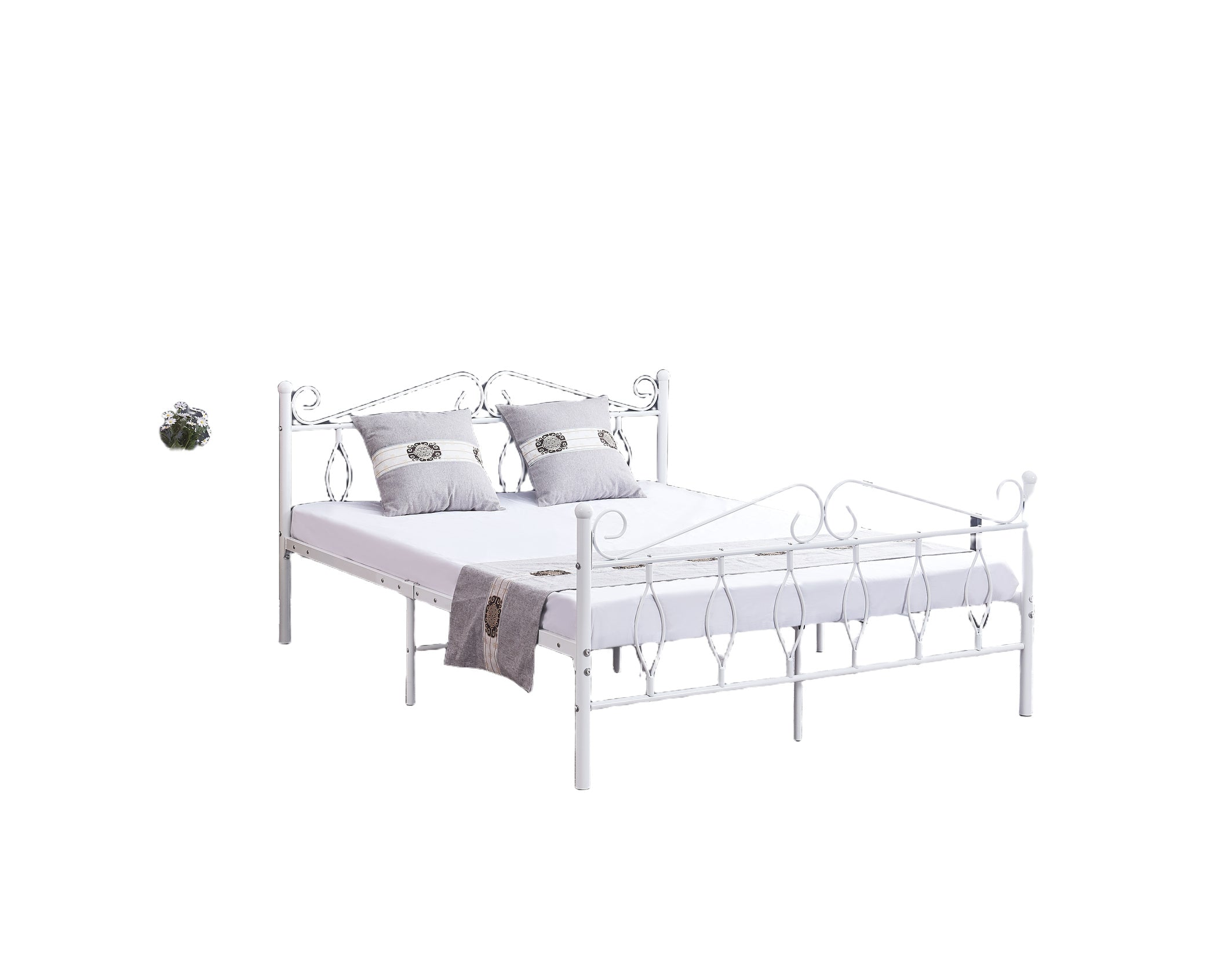 0 4544.jpg Lit Julie Métal Noir 140x190 cm Sommier Inclus