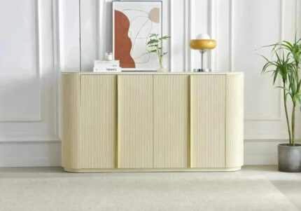 Buffet Ovale Terra Travertin Beige Design