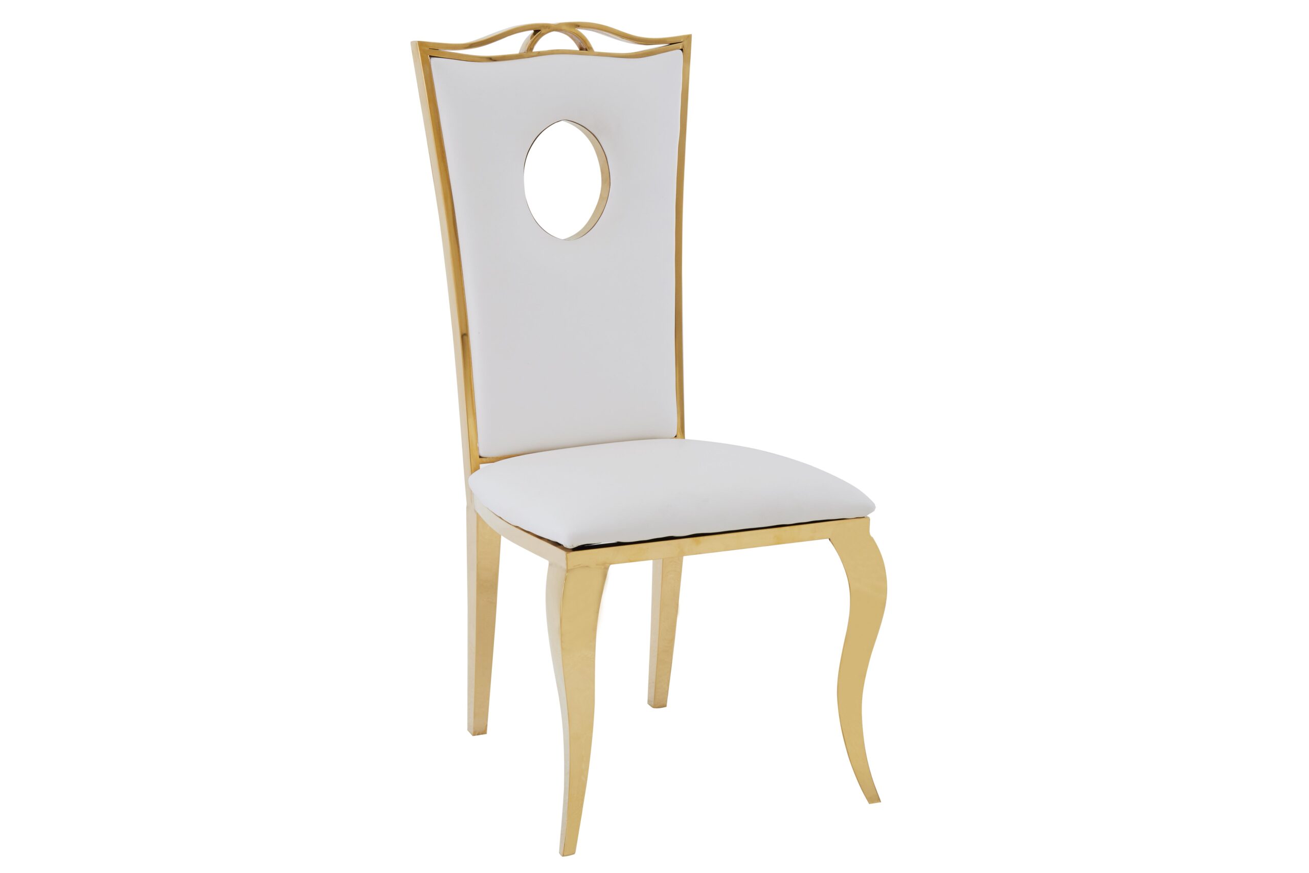 0 4647.jpg Lot de 4 Chaises Baroque ROYAL Gold Simili Blanc