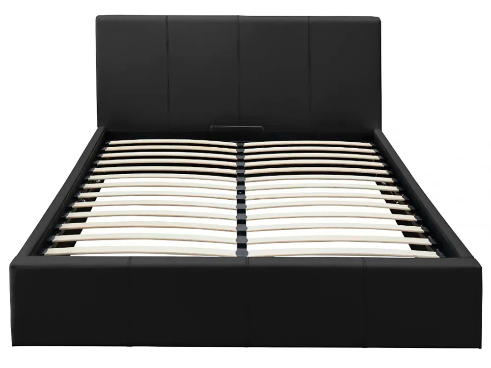 0 4727.jpg Lit Coffre Bastien Simili Cuir Noir 160x200 cm Sommier Inclus