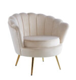 Fauteuil NYMPHEA Gold en velours