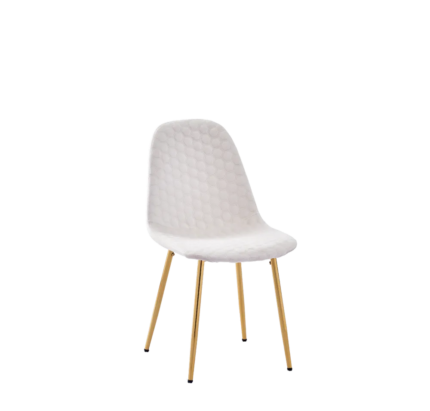 Lot de 6 chaises Scandinave ALVEOLE Gold - Beige