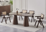 Table à Manger Monza Ovale Noyer Design