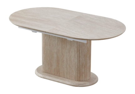 Table à Manger Extensible Inaya Travertin Ovale Vert