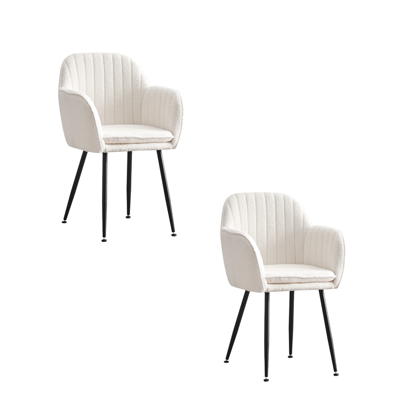 0 955.png Lot de 2 chaises Chic KANVAS en velours pieds métal noir
