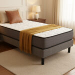 Matelas Roulé Mousse Haute Densité Blanc 90x190 cm Épaisseur 20 cm